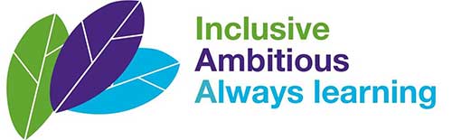 logo: Bracknell Forest Values - inclusive, ambitious, always learning