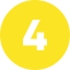 White number 4 digit inside a yellow circle