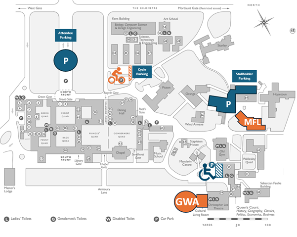 Wellington College site map