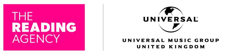 Logos: The Reading Agency and Universal Music Group United Kingdom
