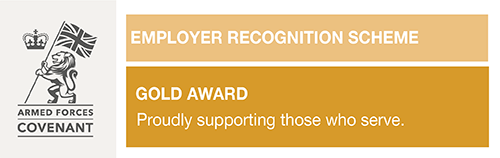 Logo: Armed Forces Covenant gold award