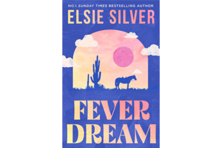 Book cover with sunset scene showing cactus and horse
