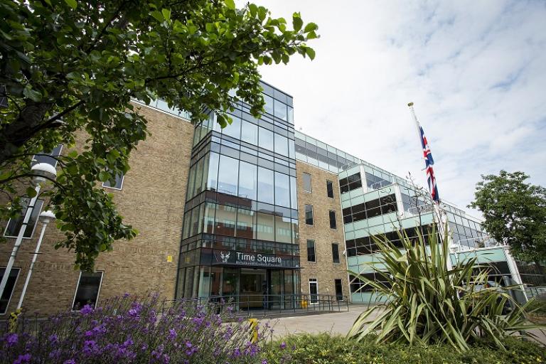 Image of Time Square, the council's headquarters