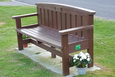 Memorial bench.