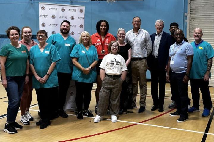 Event attendees posing for a photo