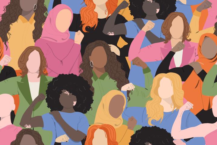 graphic of diverse group of women