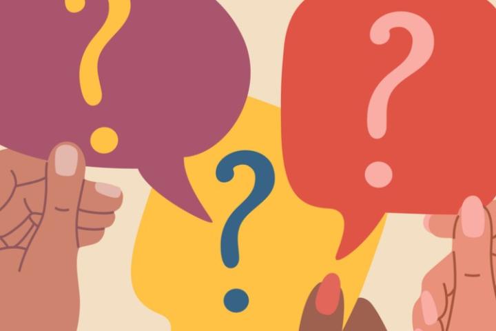 hands holding speech bubbles