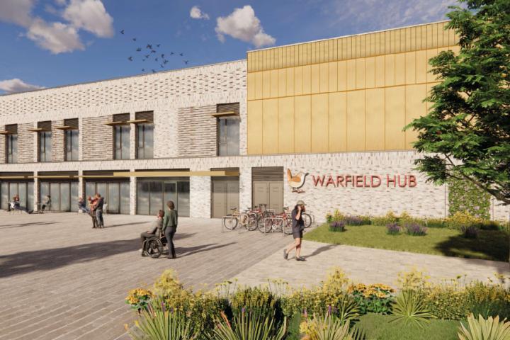 Artist impression of community hub building