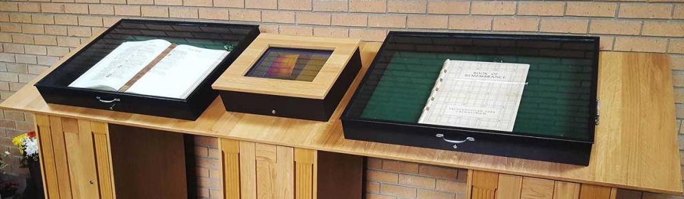 Book of remembrance on display