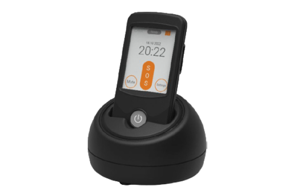 Black device in charging unit
