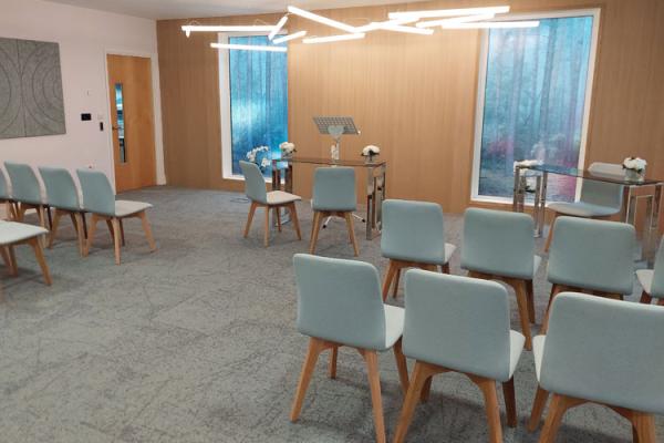 The ceremonies room at Time Square